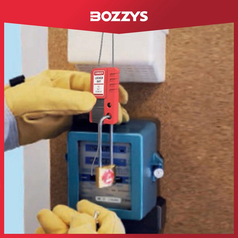 BOZZYS قفل كابل مصغر قفل سلكي تلسكوبي قفل أمان صناعي قائمة قفل كتلة الرصاص L42