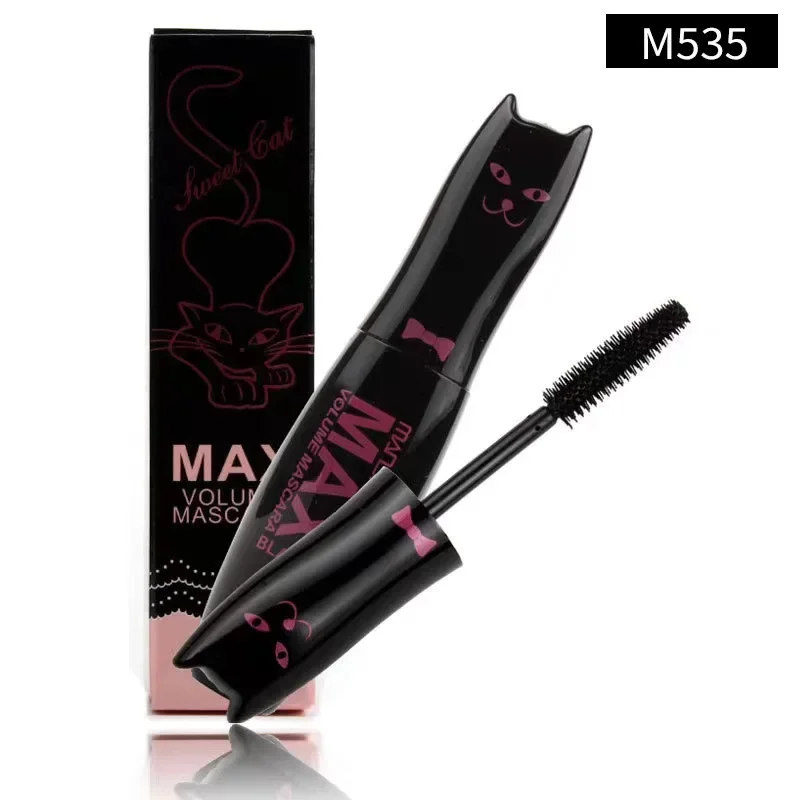 Make Up MAX Volume Curling Mascara Waterproof Thick Lengthening Lash Extention Natural Makeup Eyelashes Black Cat Kitty Cute