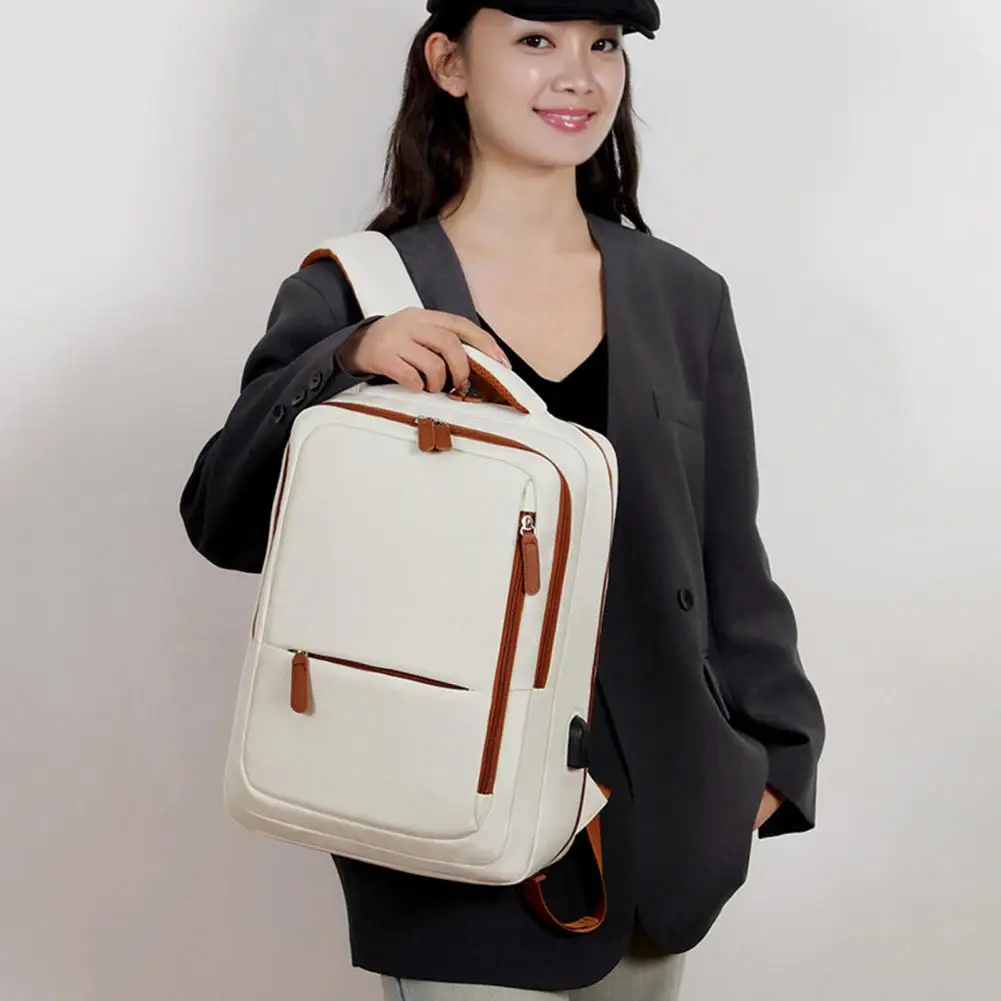 Waterproof Backpack Expandable Oxford Backpack with Wet-dry Compartments Anti-theft Business Laptop Bag Usb Charging Port Dual