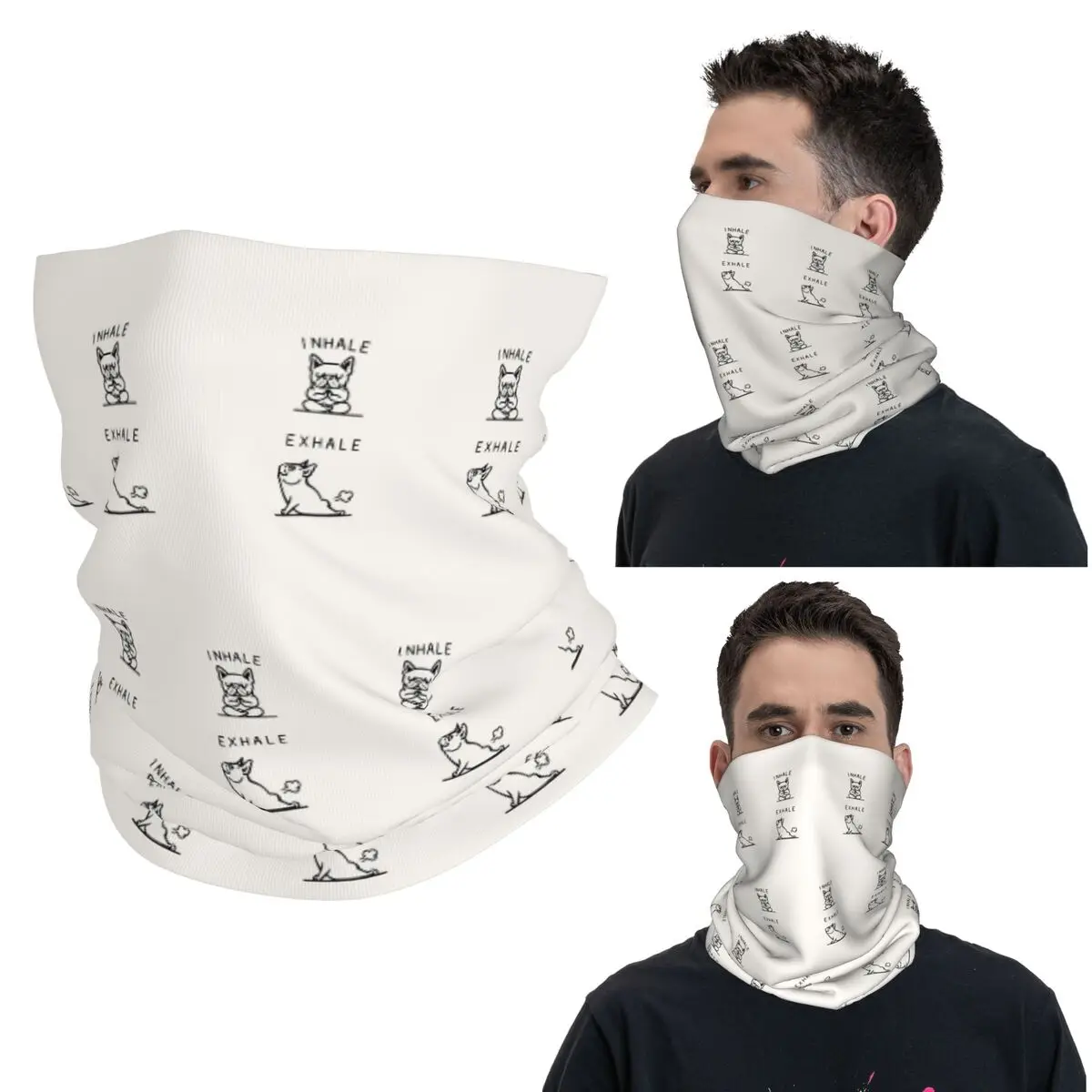 

Бандана с изображением французского бульдога, гетры с принтом, маска, шарф, многофункциональный велосипедный шарф для мужчин, женщин, взрослых