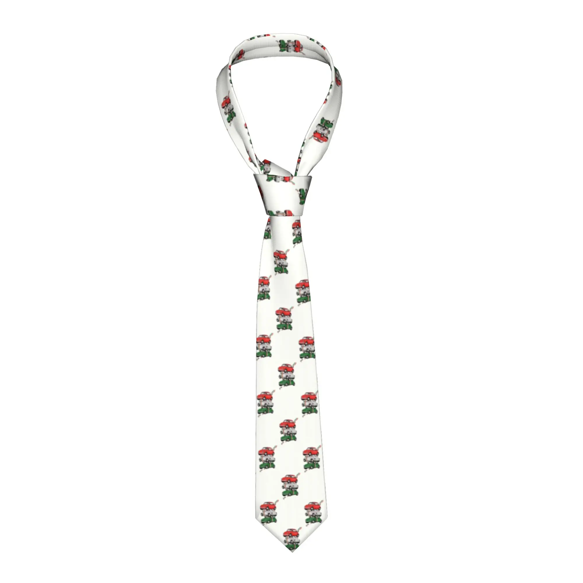 Classic Vintage Italy Flag Car Neck Ties for Business Mens Italian Pride Neckties