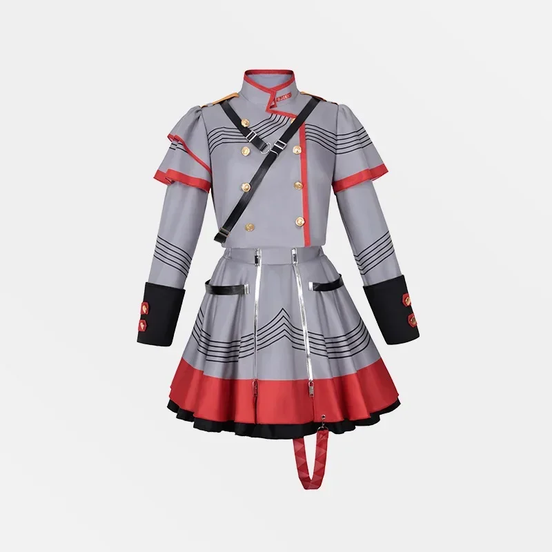 Anime Vtuber Kasane Teto Cosplay Costume Adult Women Top Skirt Uniform Suit Halloween Outfit Party Performance