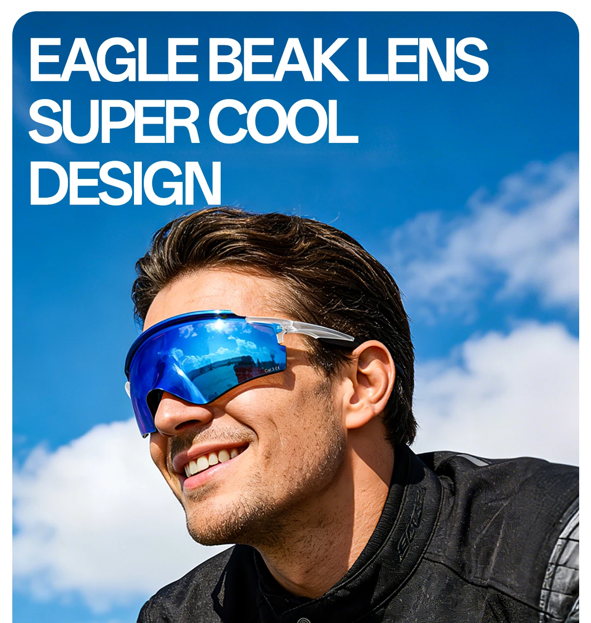 2026 SCVCN Sport-Sonnenbrille für Rennrad und Mountainbike, Fahrradbrille, Reitbrille, Sportbrille für Männer und Frauen, Radfahrbrille – Detail 1