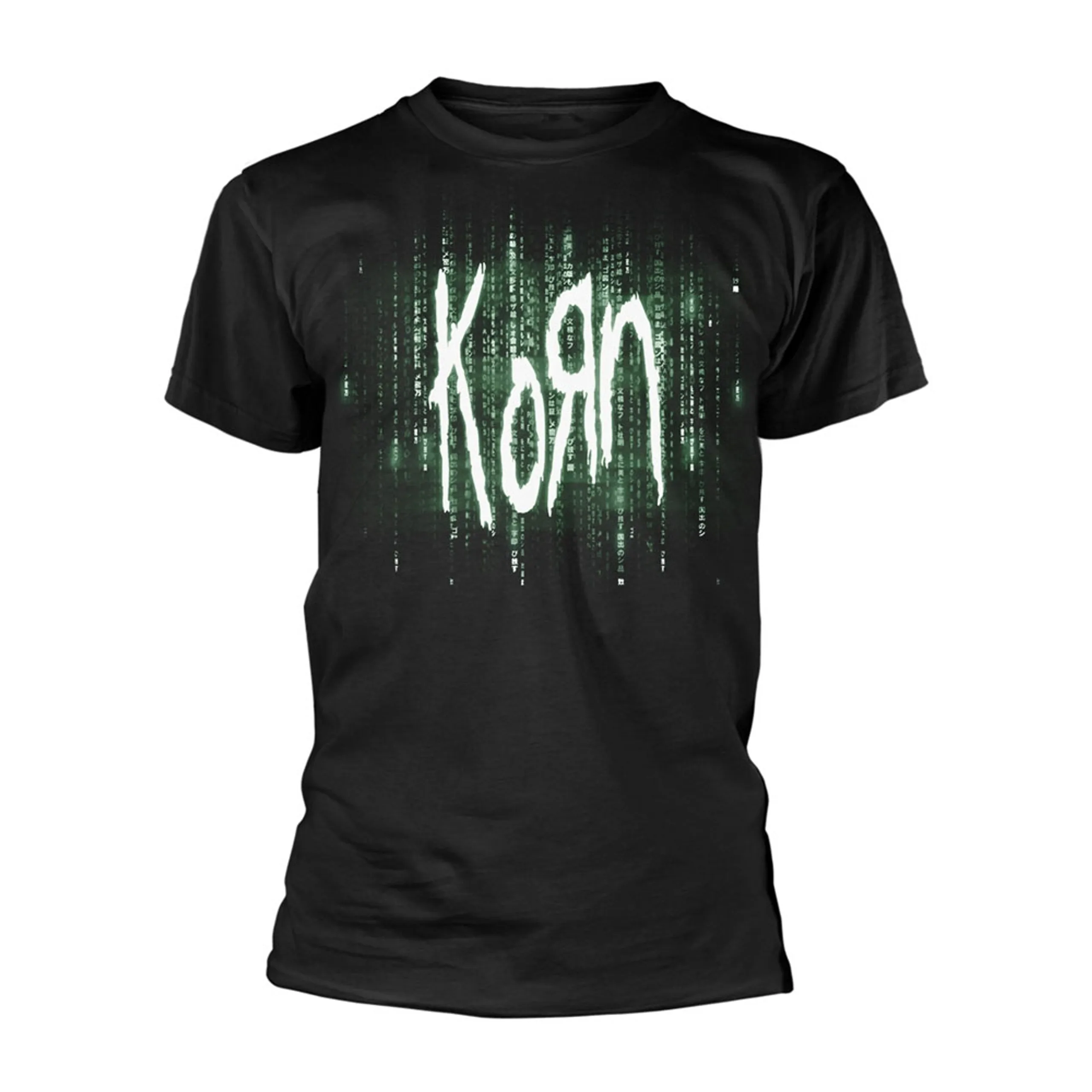 Camiseta Korn Matrix para hombre y mujer, camisetas de banda Retro americana de manga corta, camiseta Y2k, ropa de calle, camisetas de gran tamaño, ropa de verano para hombre