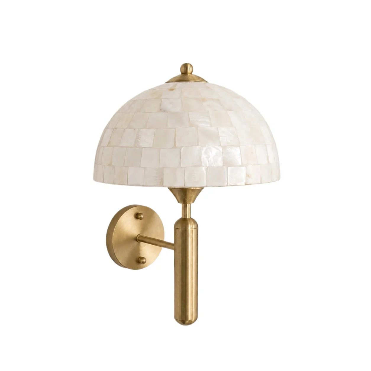 Light French Retro Shell Full Copper Wall Lamp Premium Atmosphere American Retro Bedroom Bedside Decorative Lamp