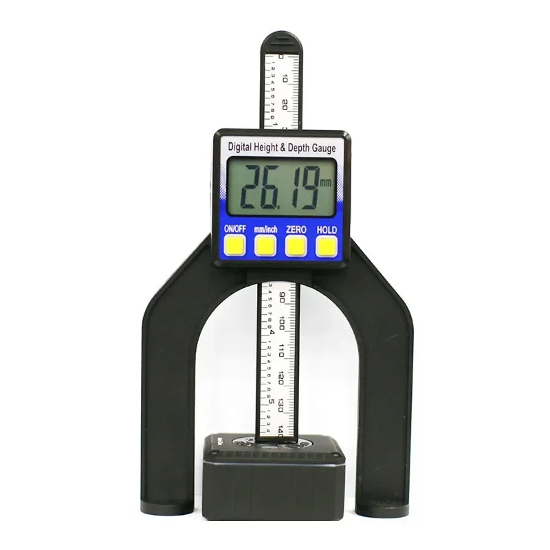 

Woodworking table saw height ruler, measuring high depth measuring tool vernier caliper 0-80mm digital depth ruler