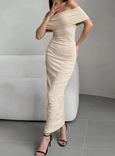 

2025 New Women's One Collar Strapless Tight Dress