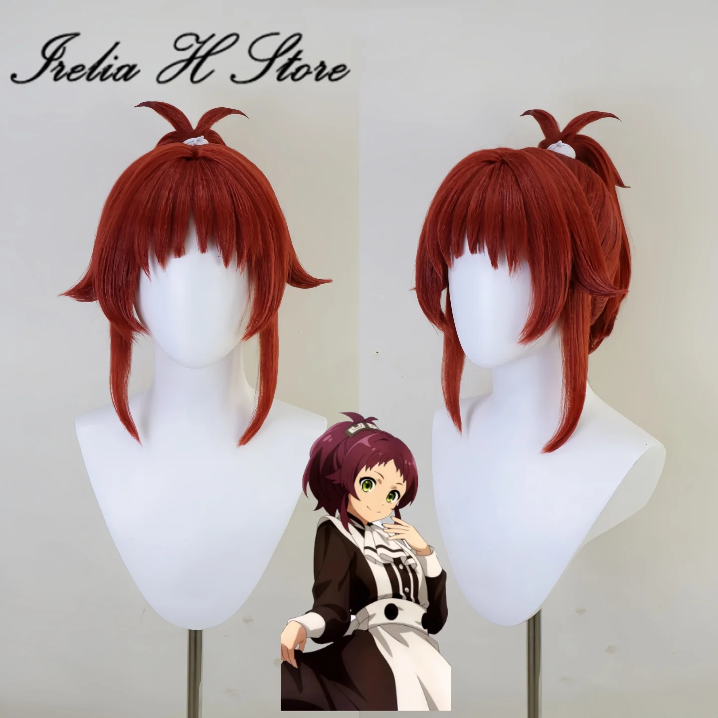 Irelia H Store Mushoku Tensei: التناسخ العاطلين عن العمل عائشة جريرات شعر مستعار تأثيري شعر مستعار مسبق التصميم