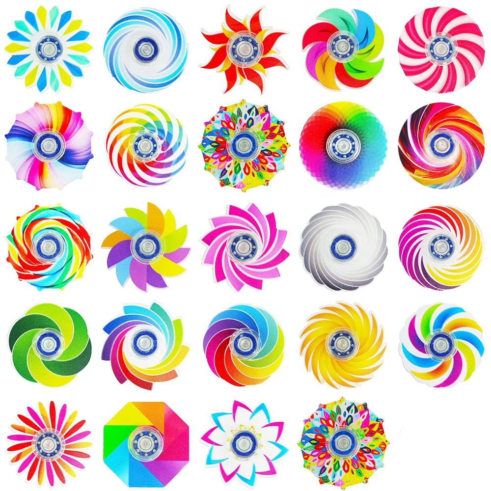 24PCS Mini Fidget Spinners Angst Stress Zintuiglijke Speelgoed voor ADHD Verjaardagsfeestje Gunsten Klaslokaal Prijzen Levert