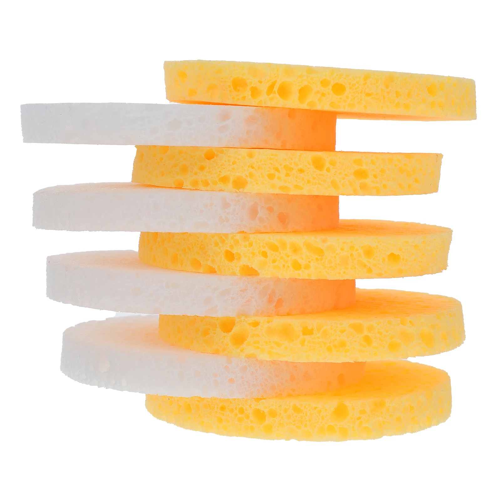 100 stücke Gelb Holz Zellstoff Baumwolle Make-Up Entferner Pads Runde Reinigung Schwämme Gesichts Reinigung Werkzeuge Hautpflege Tiefen Sauber