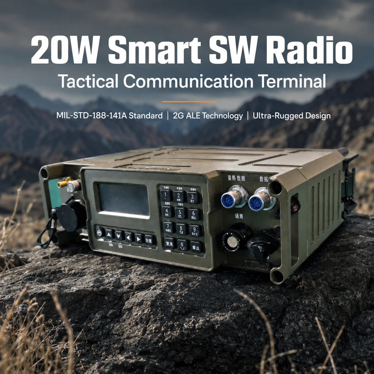 Tactical 2 Way Radios Hf Vhf Uhf Militarie Manet Mesh Frequency Hopping Encrypted SDR Tactical Radio