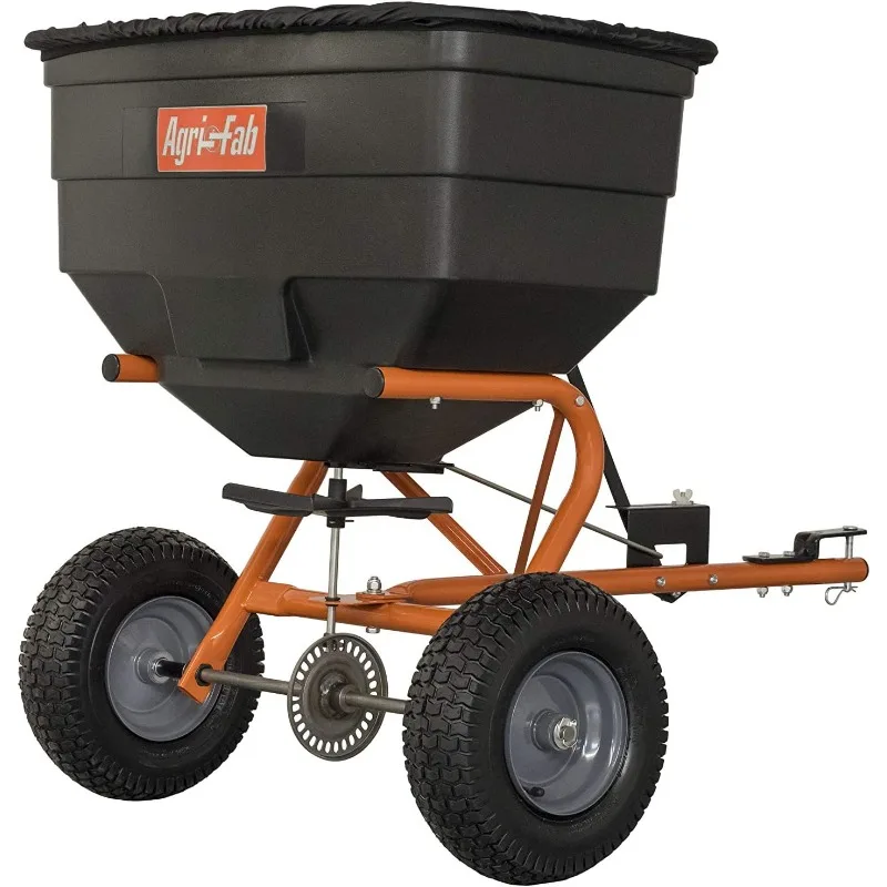 

185 lb. L & G Tow Broadcast Spreader, Orange muebles jardin patio chairs modern patio furniture outdoor patio US(Origin)