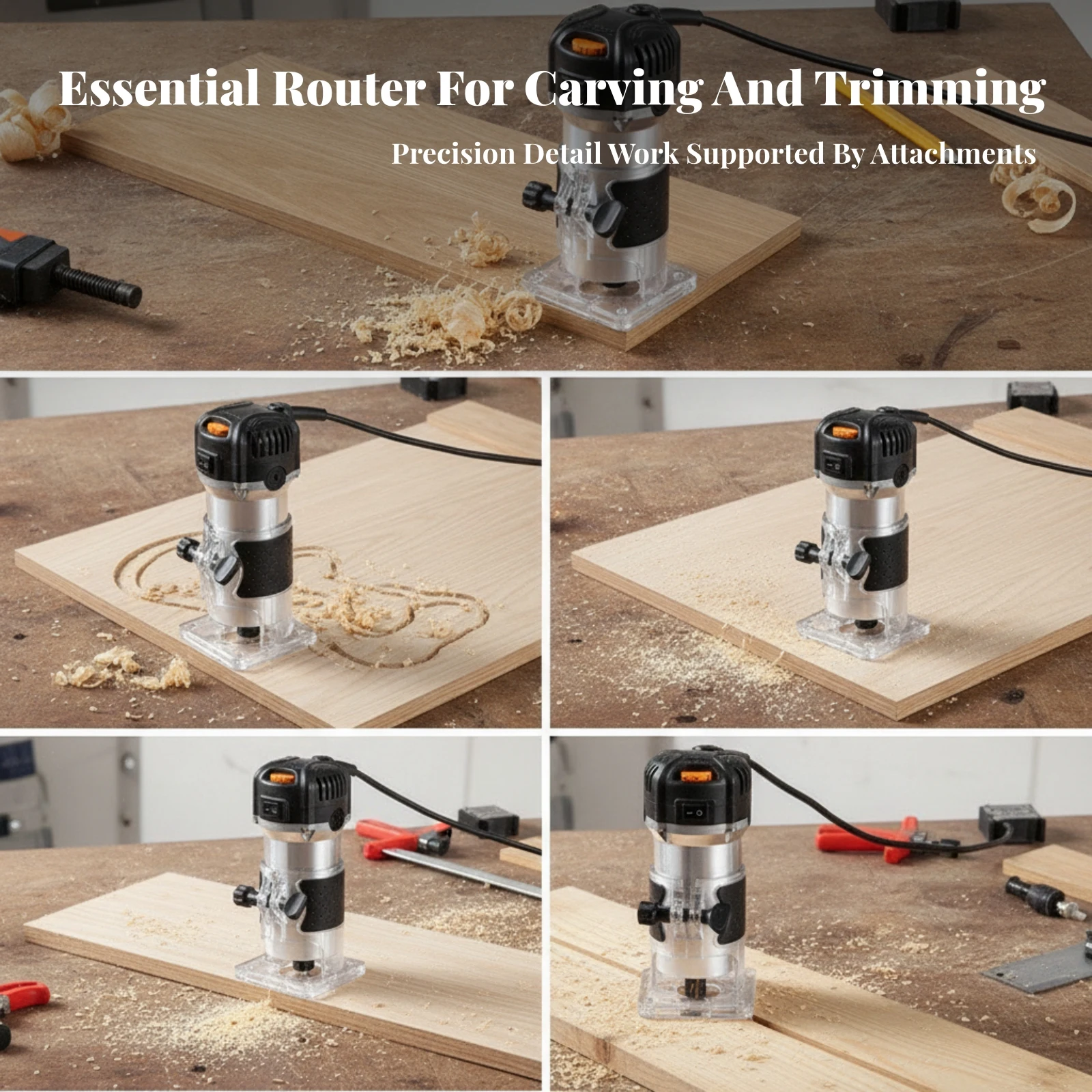 Router Trim Base - Electric Trim Router Corded Wood Router