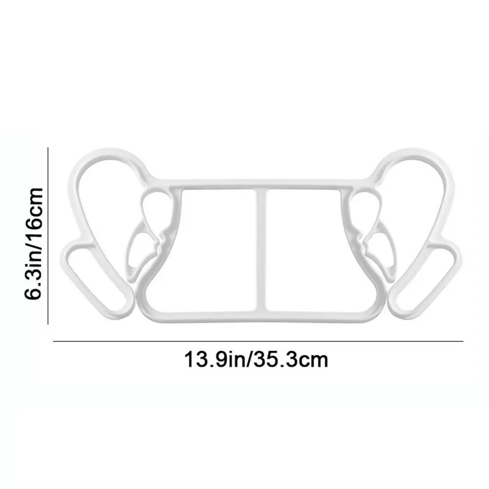 4Pcs Plastic Quilt Hanging Bracket Anti-slip Windproof Ventilated Bracket Set White Comforter Drying Clips Sheets