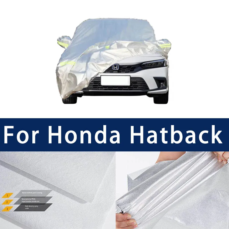 

Full car hood dust-proof outdoor indoor UV protection sun protection and scratch resistance For Honda Hatback Car Umbrella