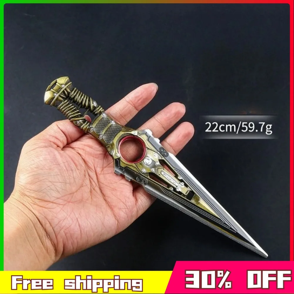 In Stock 22cm Delta Force Ashes Sword Game Figure Peripheral Metal Model Statue Desktop Decorative Ornaments Birthday Gifts Toys