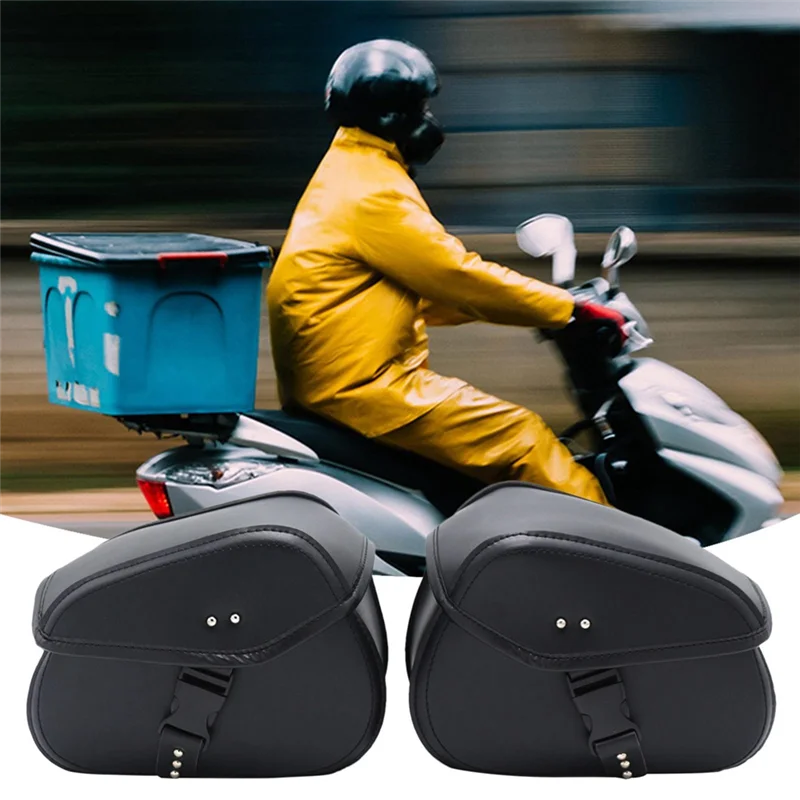 

Motorcycle Saddlebags Universal Password Lock Side Tool Storage Saddle Bag For Motorbike Cruiser Large Capacity Pouch