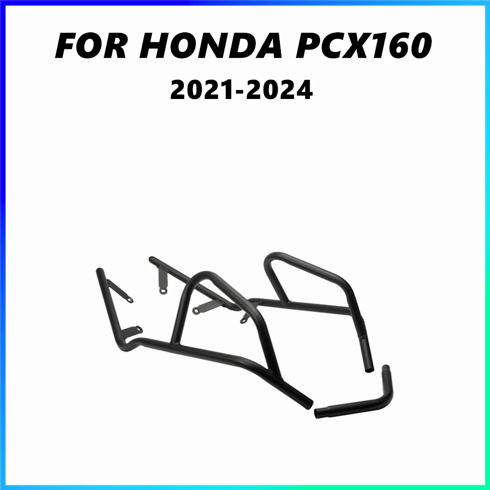 

FOR Honda PCX160 Carbon Steel Bumper Motorcycle Anti-Fall Safety Anti-Collision Body Protector Modified Accessory 2021-2024