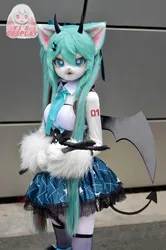 Yis cosplay Custom Furry head Kigurumi Head Cosplay Kemono Fursuit Handmade Headsets Beast Customized Fursuit Kemono Head