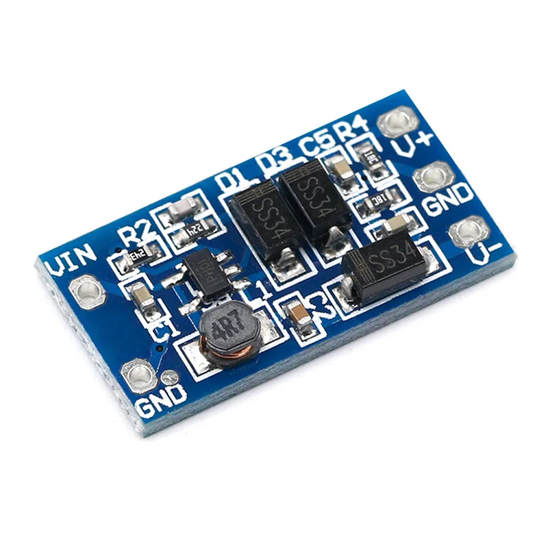 Power module 2.8V to 5.5V Input plus or minus 12V Output 5V to ±12V DC conversion board