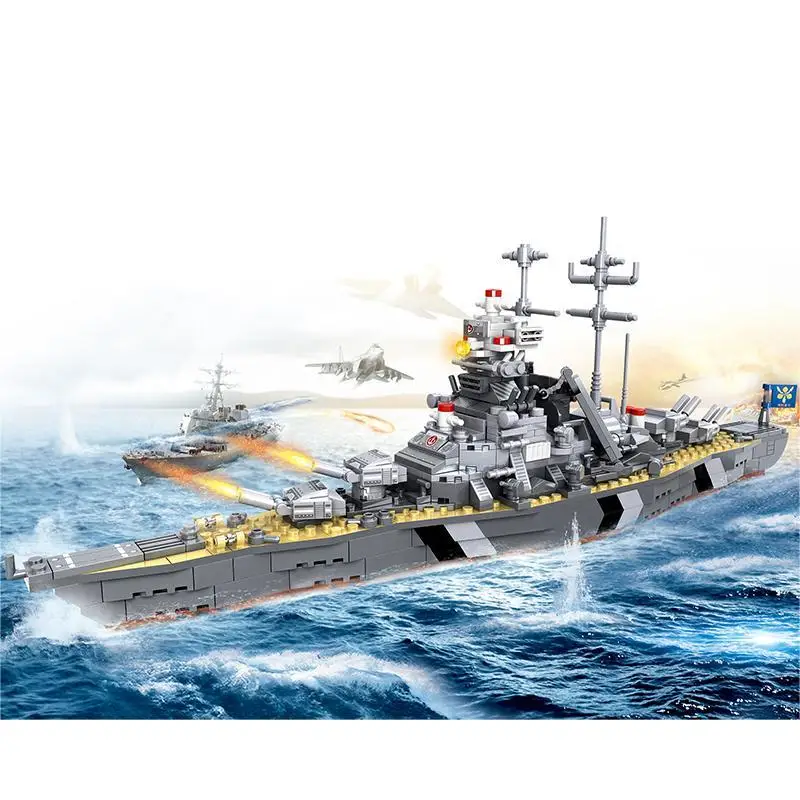 Warship Building Blocks Assembly Set, Military Series Historical Warship Models, Adult Collection Display Toys, Enthusiast Gifts