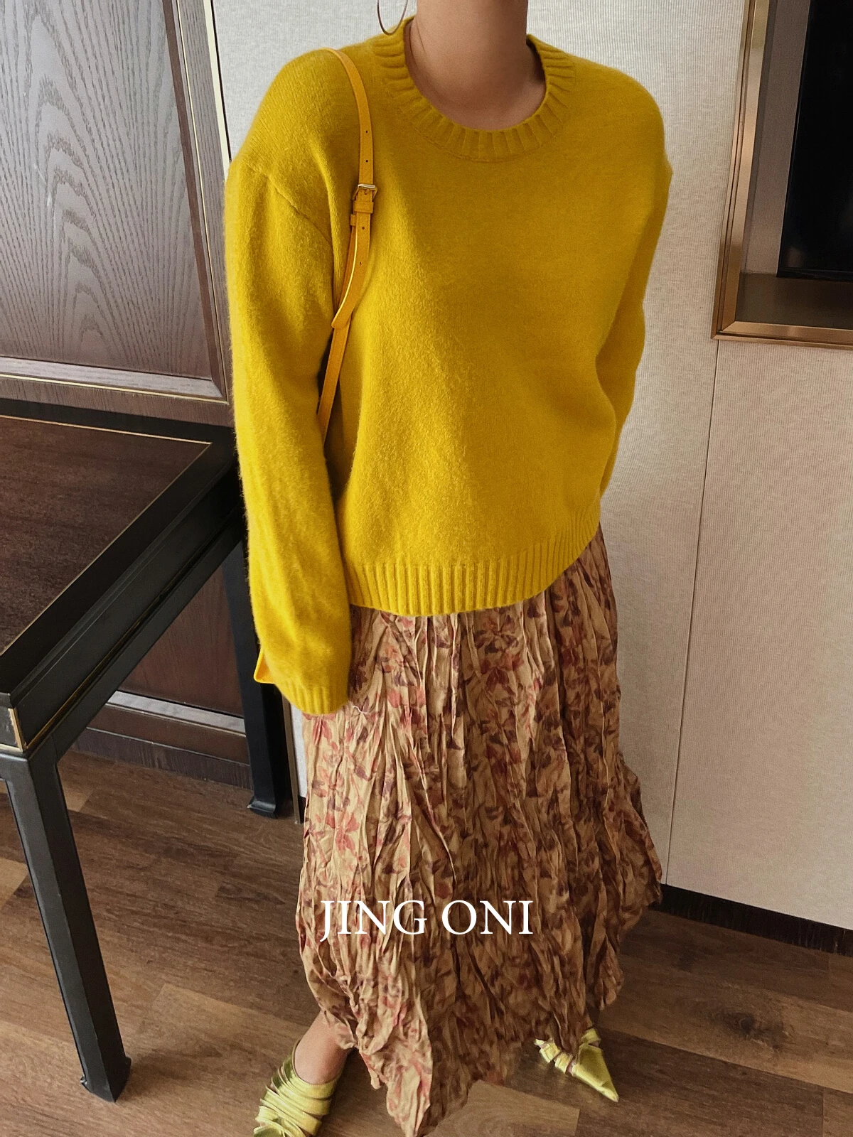 2023 New Woman Y2k Clothes Blue Knit Sweaters Pullovers Tops Korean Fashion Vintage Winter Long Sleeve Sweatshirt Shirts Blouses