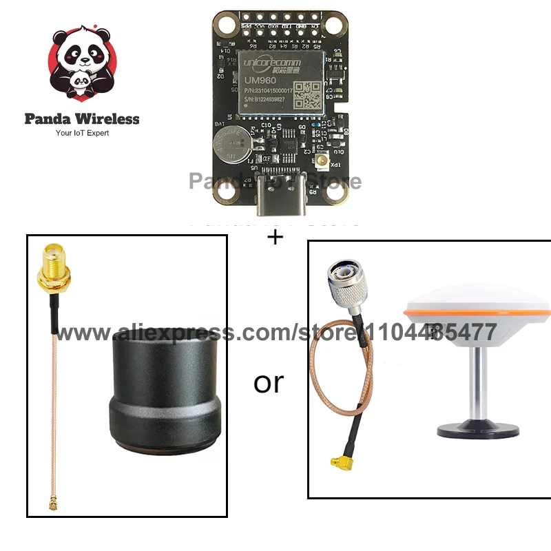 

EM960-D1 RTK GPS ГЛОНАСС Galileo QZSS UM960 с комплектами антенн GNSS Позиционирование UGV БПЛА Сантиметр Базовая станция