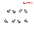8pcs White