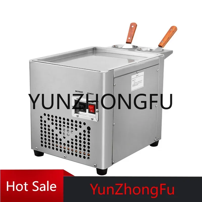 Ice Fryer, Commercial Fried Yogurt Machine, Small Ice Cream Roll Machine Equipment