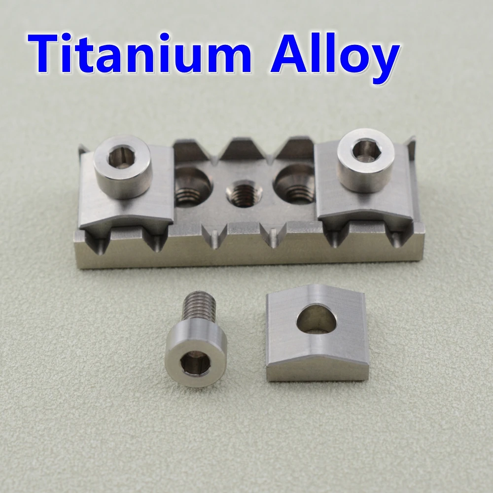 Titanium Alloy Electric Guitar Tremolo System Bridge Locking Nut String Lock 42MM/43MM - JP(Origin)