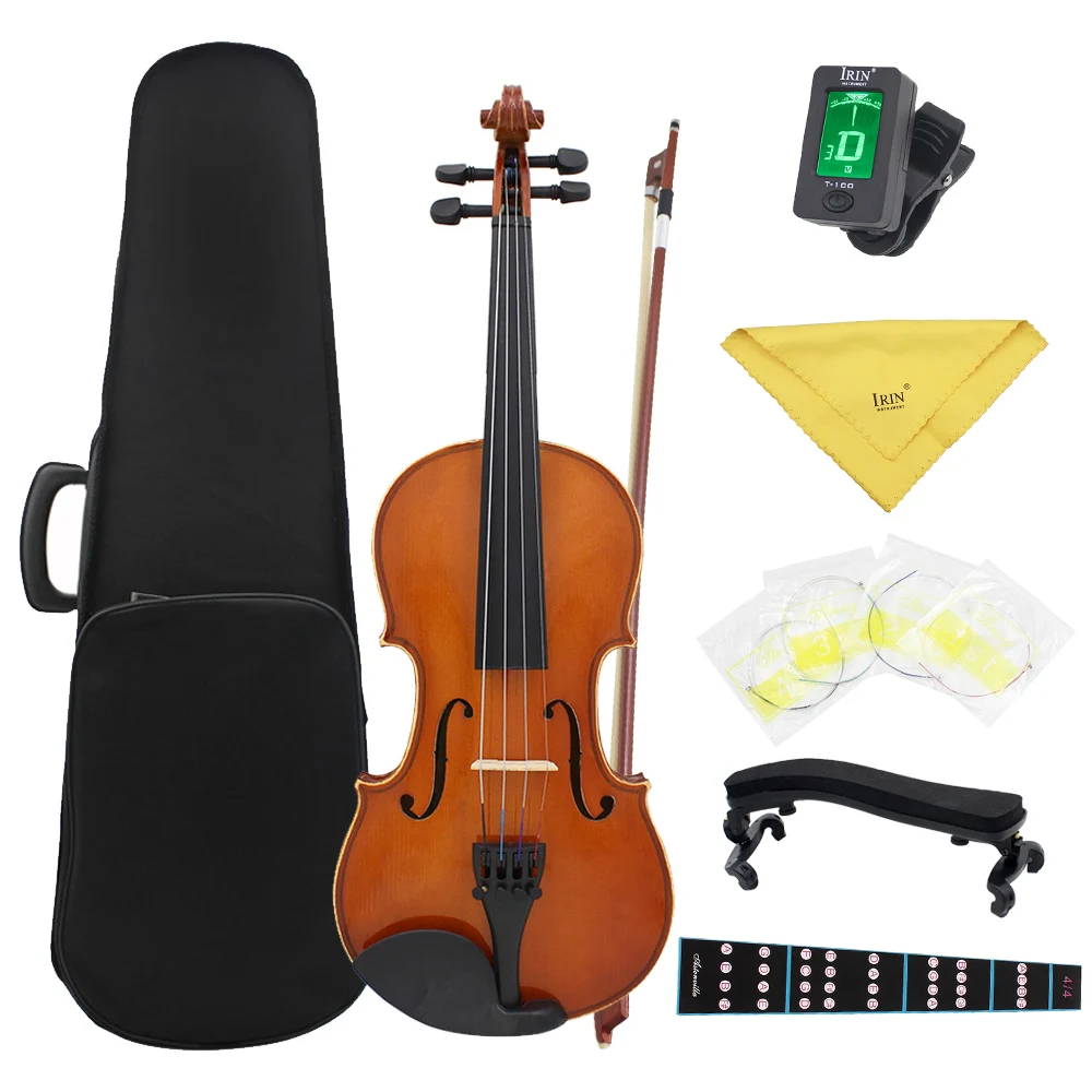 

Astonvilla AV-04 4/4 Violin Spruce Top Acoustic Violin Vintage Light Violin With Case Bow Strings Shoulder Rest Tuner Cloth