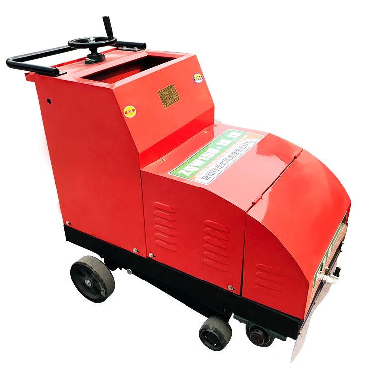 

Miniature electric/manual diesel-powered road saw for industrial road and concrete cutting, with core engine components.