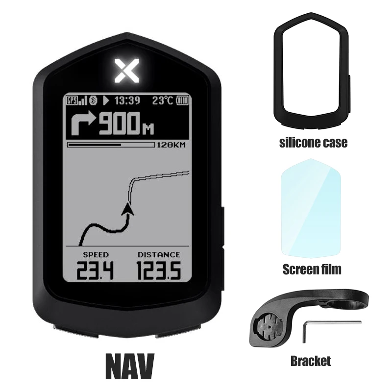 

XOSS NAV Pro Bicycle GPS Computer Speedometer Navigation Map MTB Road Wireless Bike Odometer 2.4 Inch ANT Cadence Power Meter