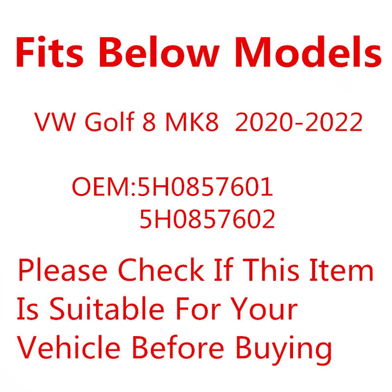 

Suitable for the frame, rearview mirror frame, rearview mirror outer frame side shell accessories of the Volkswagen Golf 8 ID.3
