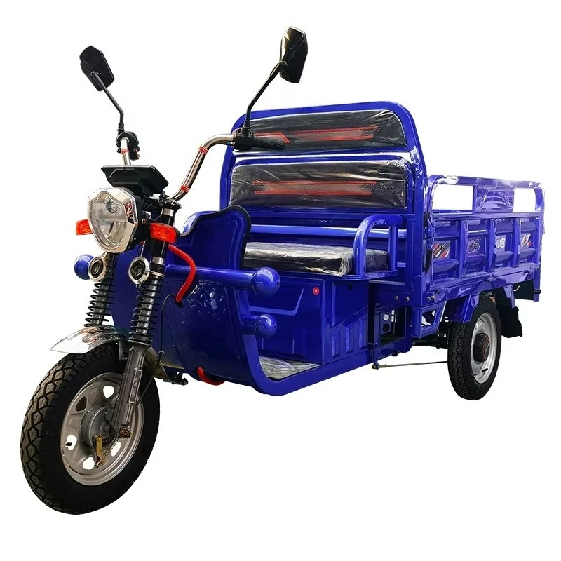 Logistics Van 800W 800kg Electric Tricycle 3-Wheel Freight Delivery Agriculture Commercial 72V 1.8m