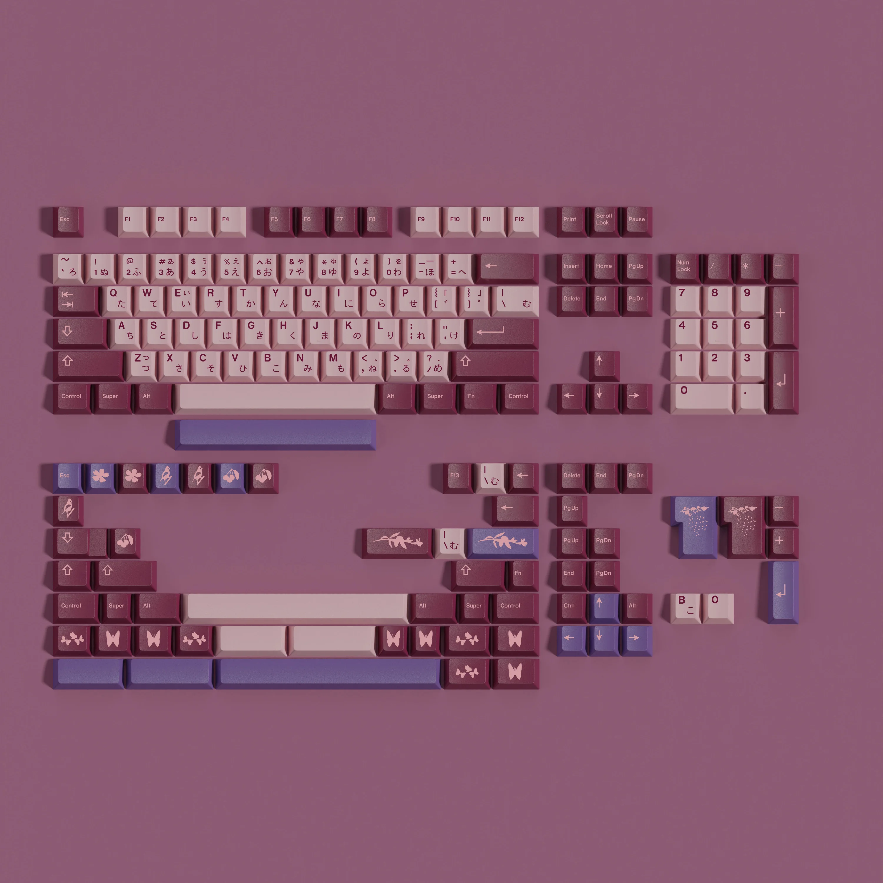 GMK Blossom Keycap 168 teclas PBT Keycaps Cherry Profile DYE-SUB personalizado para teclado mecánico