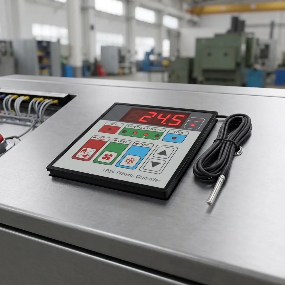 TP54 Digital For Temperature Controller 4-Step Switch Outputs for Fans Heating Cooling and Spray Function 220VAC