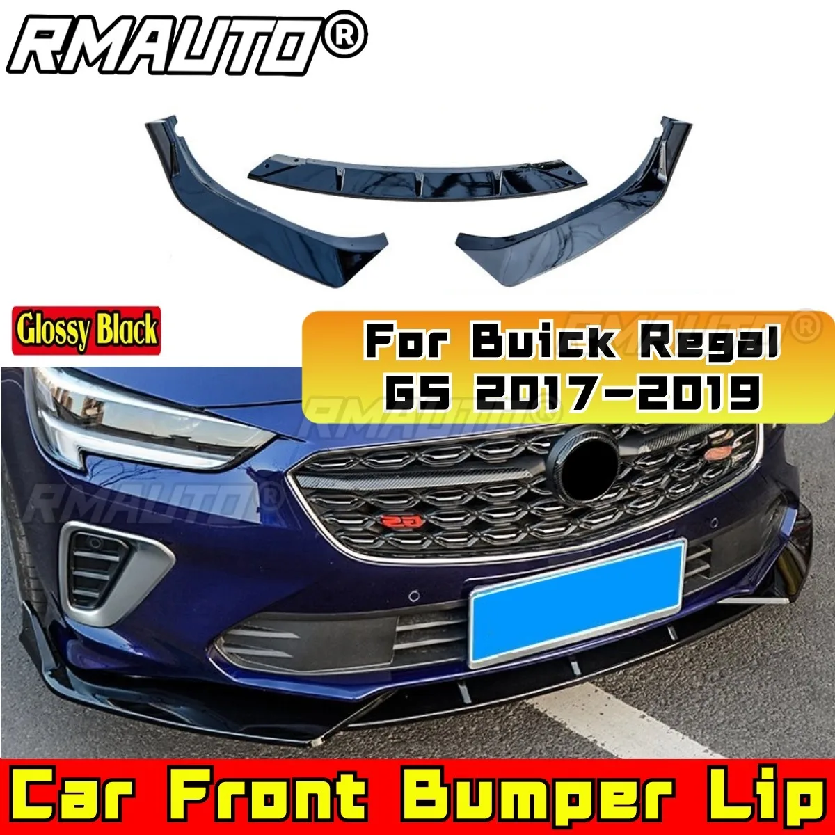 

Для Buick автомобильный передний бампер, сплиттер для губ, спойлер, защита для бампера для Buick Regal GS 2017-2019, комплект кузова, автомобильные аксессуары