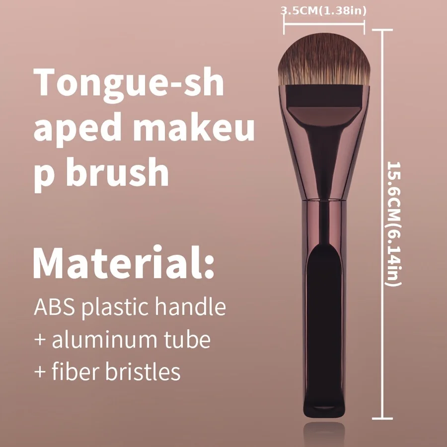 Professional Ultra-Thin Foundation Brush, Concealer Brush, Best Makeup Tool for All Skin Types, Ideal for Daily Use & Travel, Pe