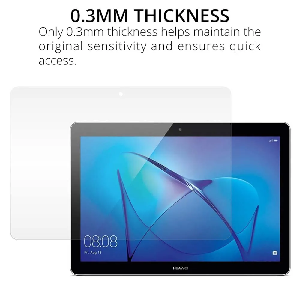 2Pcs Tablet Tempered Glass Screen Protector Cover for Huawei Matepad T10  9.7  inch  Screen Protector Full Coverage Screen