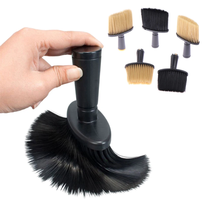 

1PC Soft Hair Brush Neck Face Duster Hairdressing Hair Cutting Cleaning Brush For Barber Salon Hairdressing Styling Barber Tools