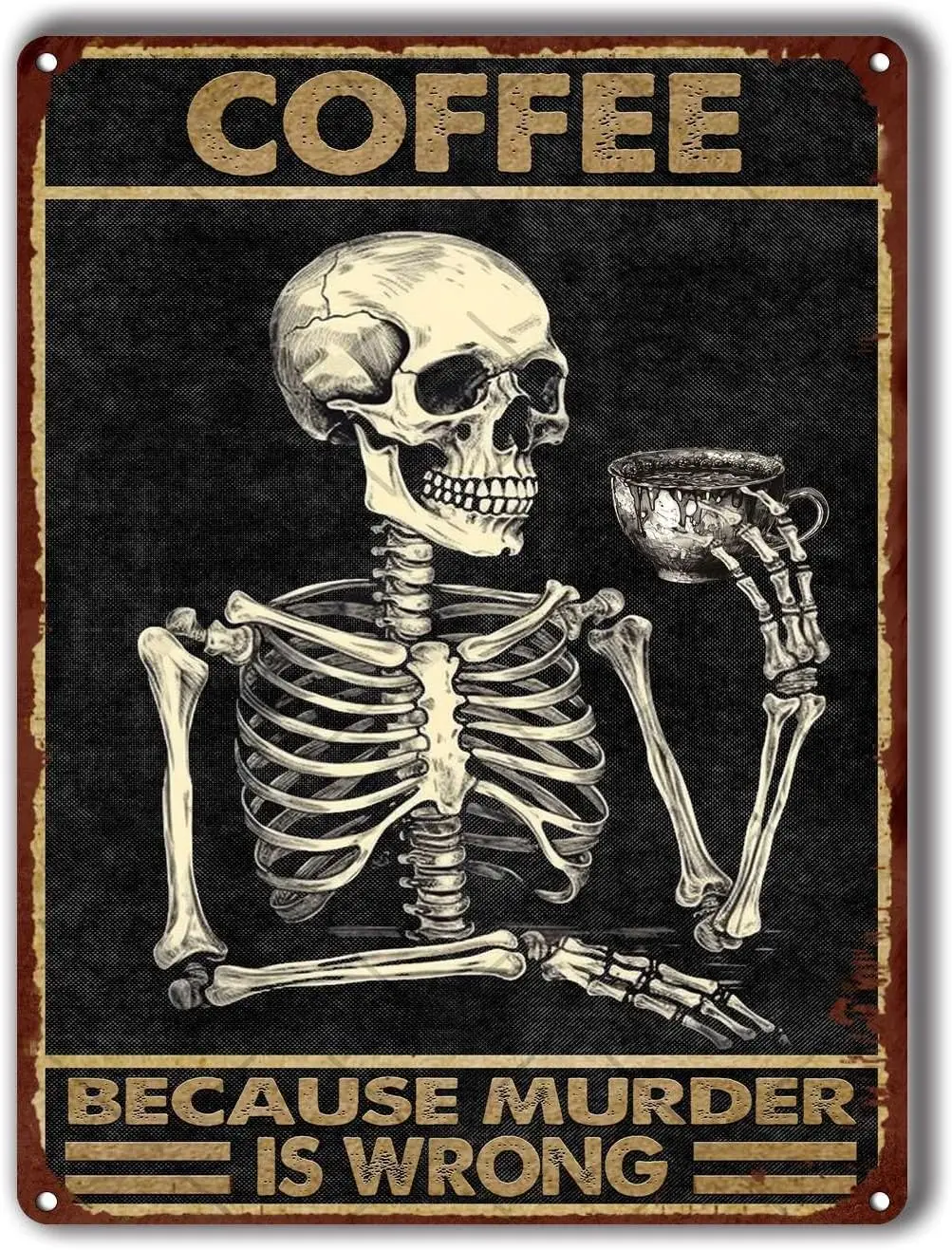 

Жестяной винтажный череп, украшение для стен дома, кухни, бара, патио, гаража, знак 6x8inch-Tin