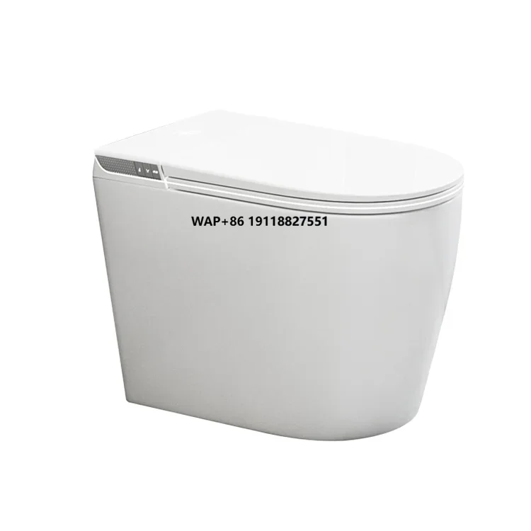 2024 High-End White Ceramic Smart Electric Intelligent Toilet Floor Mounted Automatic Elongated Night Remote Control S-Trap