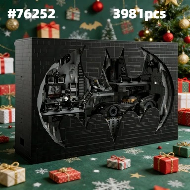 

Batcave Shadow Box Building Blocks Classic 1989 Model Bricks Home Decor 3981PCS Toys Birthday Gifts 76252