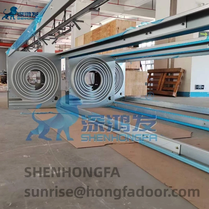 Security Spiral Roll Up Shutter Door Automatic Insulation Aluminum Rolling Gates High Speed Open Close Electric Control Workshop