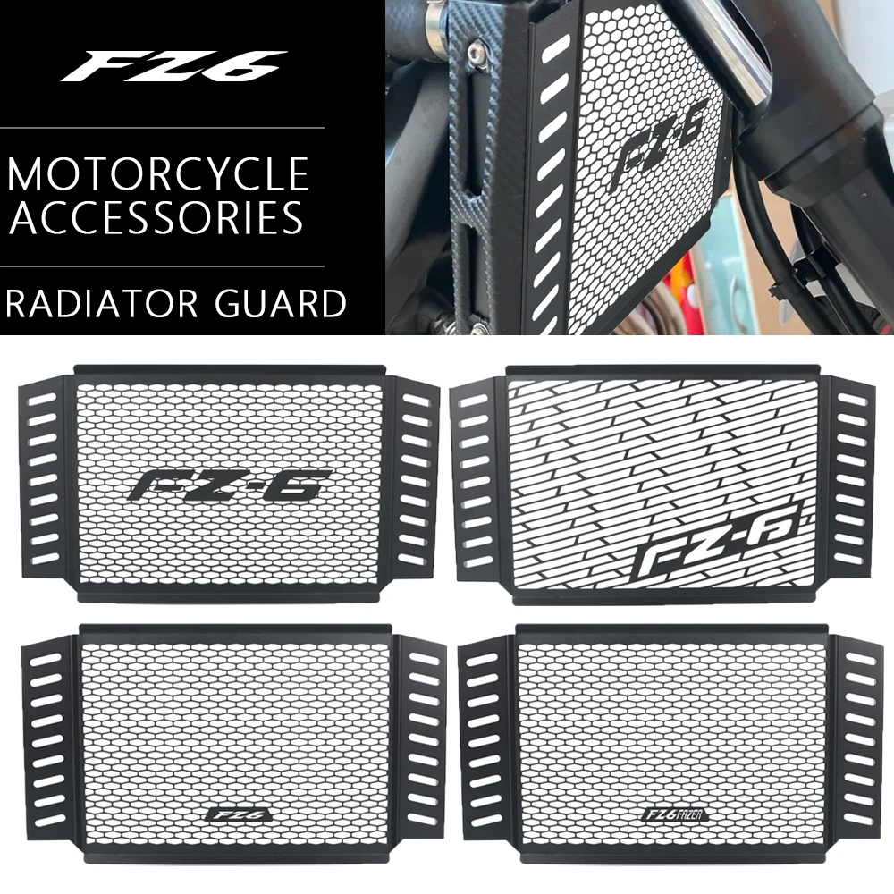 

FOR YAMAHA FZ6 Fazer Motorcycle Accessories Radiator Grille Guard Protective Cover Protection FZ-6 FZ6FAZER 2007 2008 2009 2010