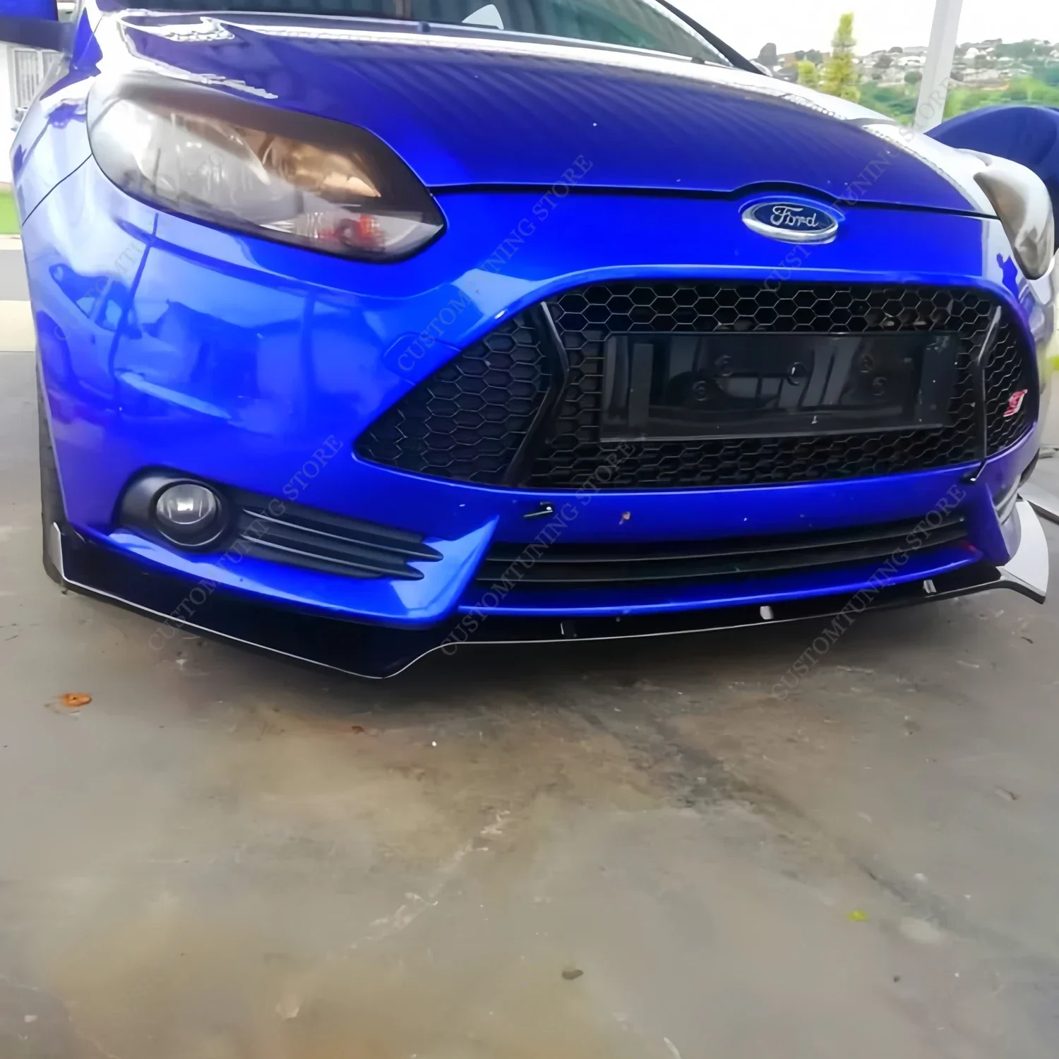 Juego De Alerón Inferior Para Parachoques Delantero Ford Focus 2011-2014, Pareja Negra, Ajuste Directo