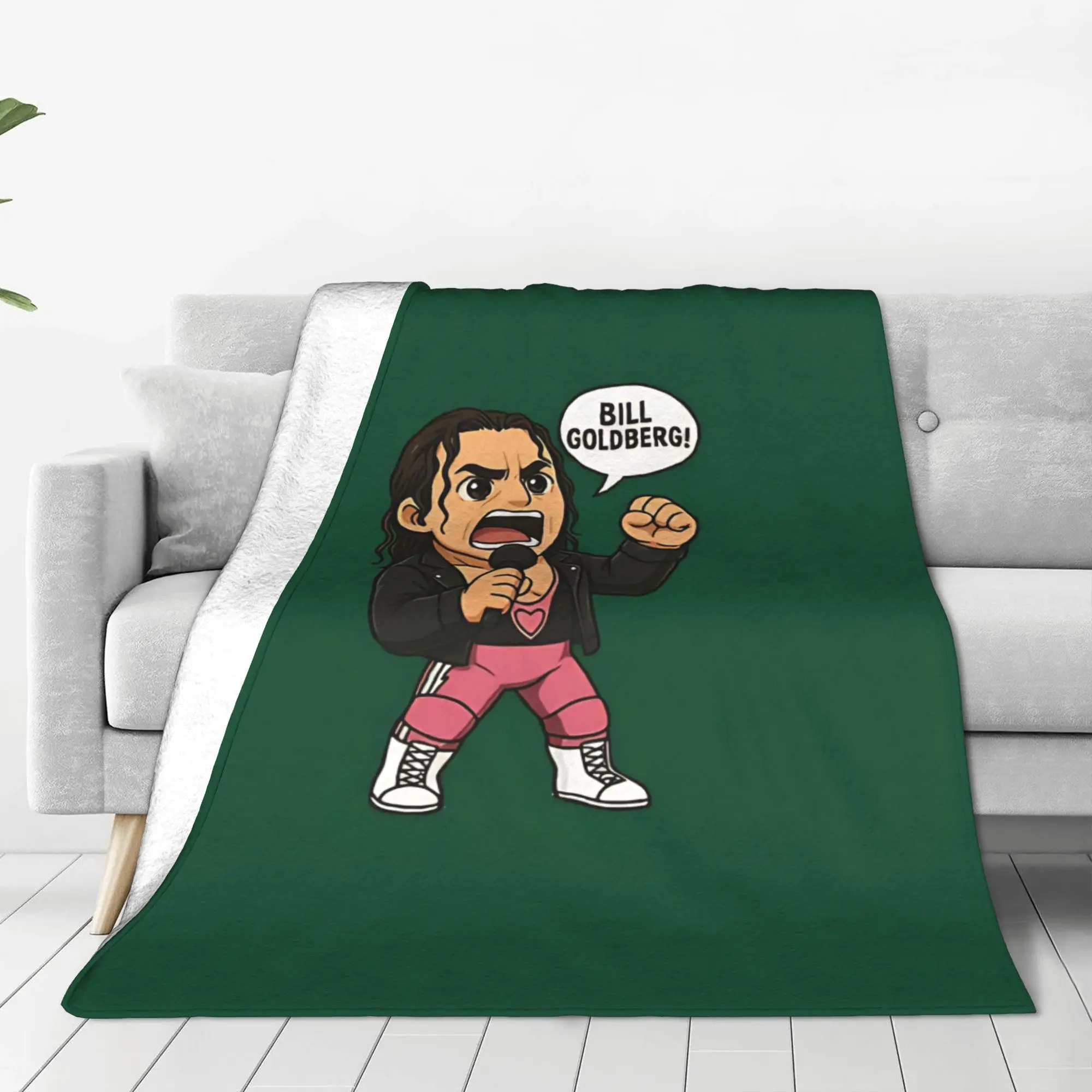 1PC Home Cute Room Decor combat sports wrestler Blanket Throw Blanket B-Bret Hart Novelty Warm Blanket All Season