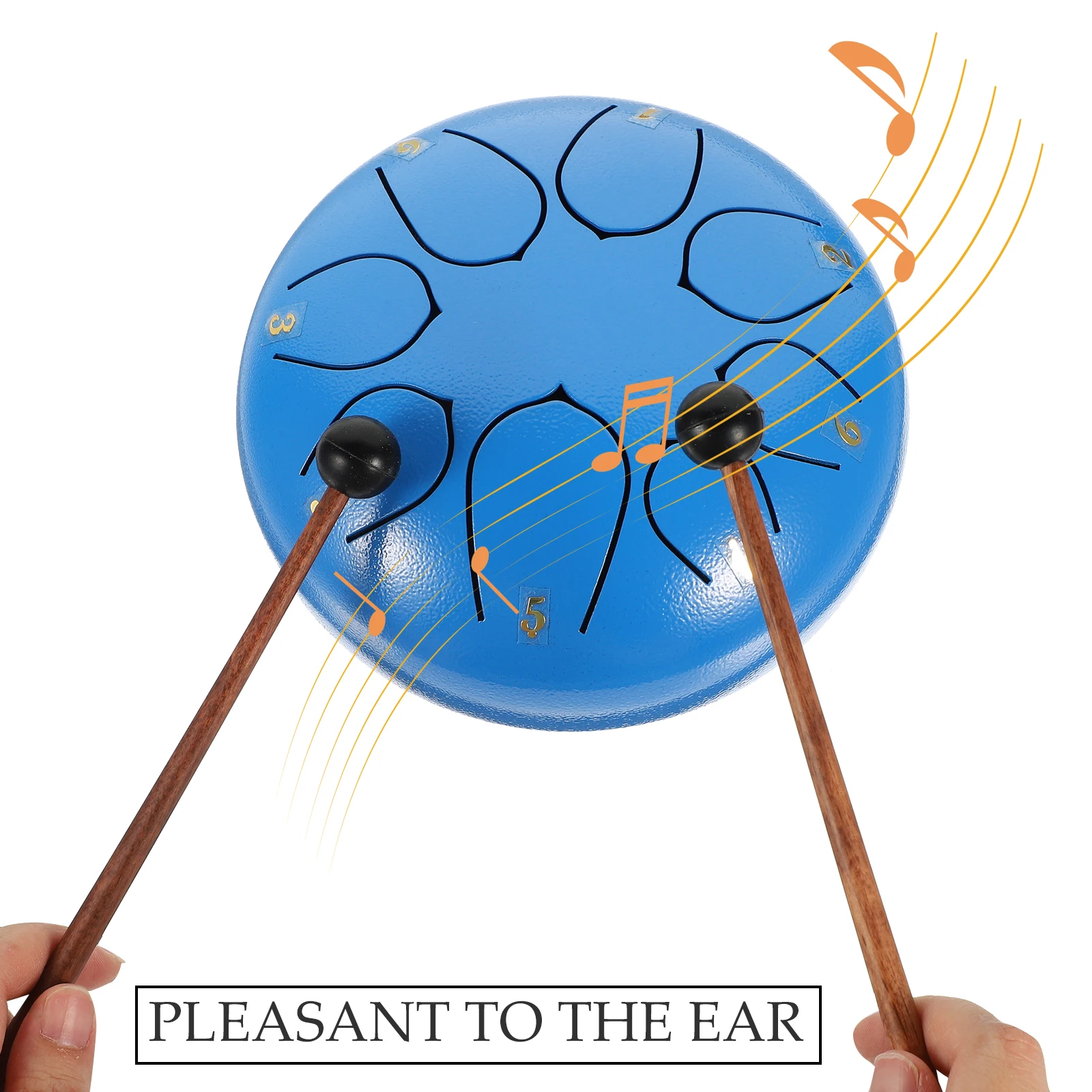 

Hollow Drum Ethereal Musical Instrument Hand Percussion Instruments Yoga Pan Tongue Cloth for Singing Dancing Kit Toddler