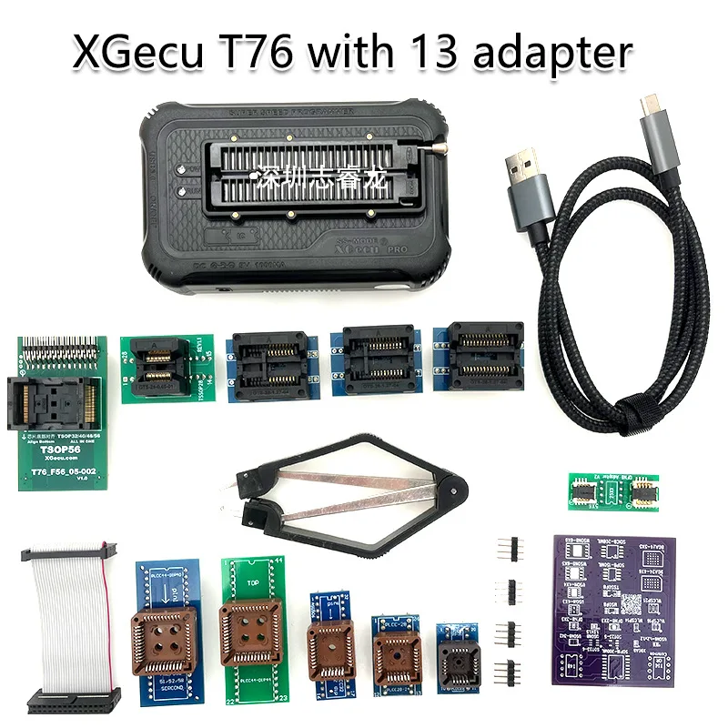 Xingong XGecu T76 programmer and programmer T56 upgraded version +13 adapter socket T76 +13 adapter